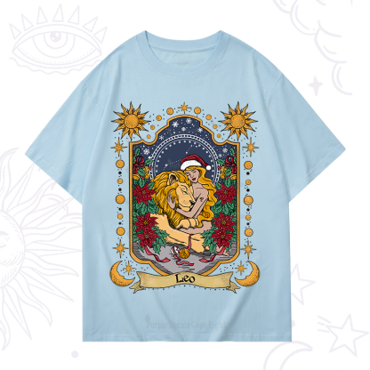 Purplehecate Christmas Leo Zodiac T-Shirt