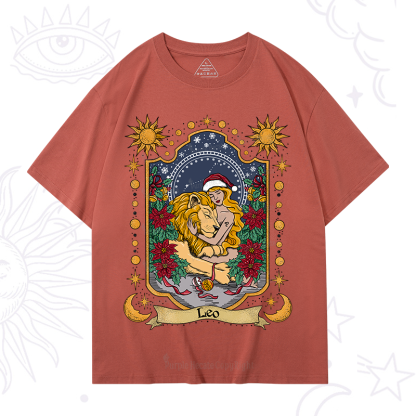 Purplehecate Christmas Leo Zodiac T-Shirt