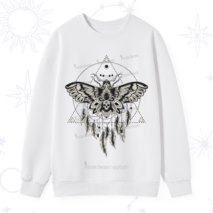 Purplehecate Mystical Luna Moth Sweatshirt