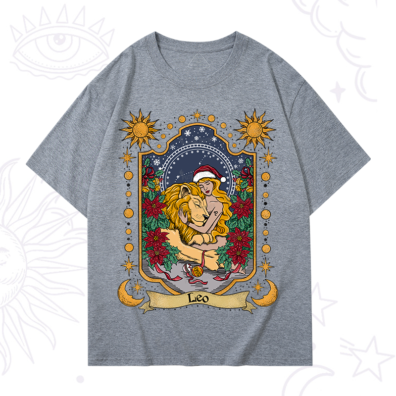Purplehecate Christmas Leo Zodiac T-Shirt