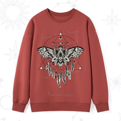 Purplehecate Mystical Luna Moth Sweatshirt
