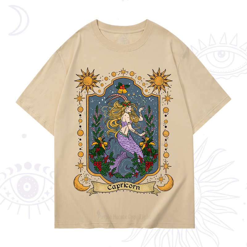 Purplehecate Christmas Capricorn Zodiac T-Shirt