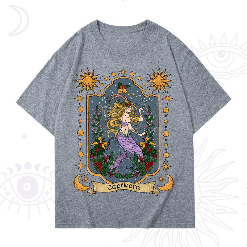 Purplehecate Christmas Capricorn Zodiac T-Shirt
