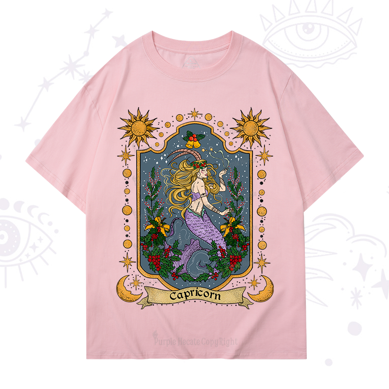 Purplehecate Christmas Capricorn Zodiac T-Shirt