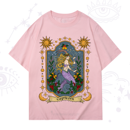 Purplehecate Christmas Capricorn Zodiac T-Shirt
