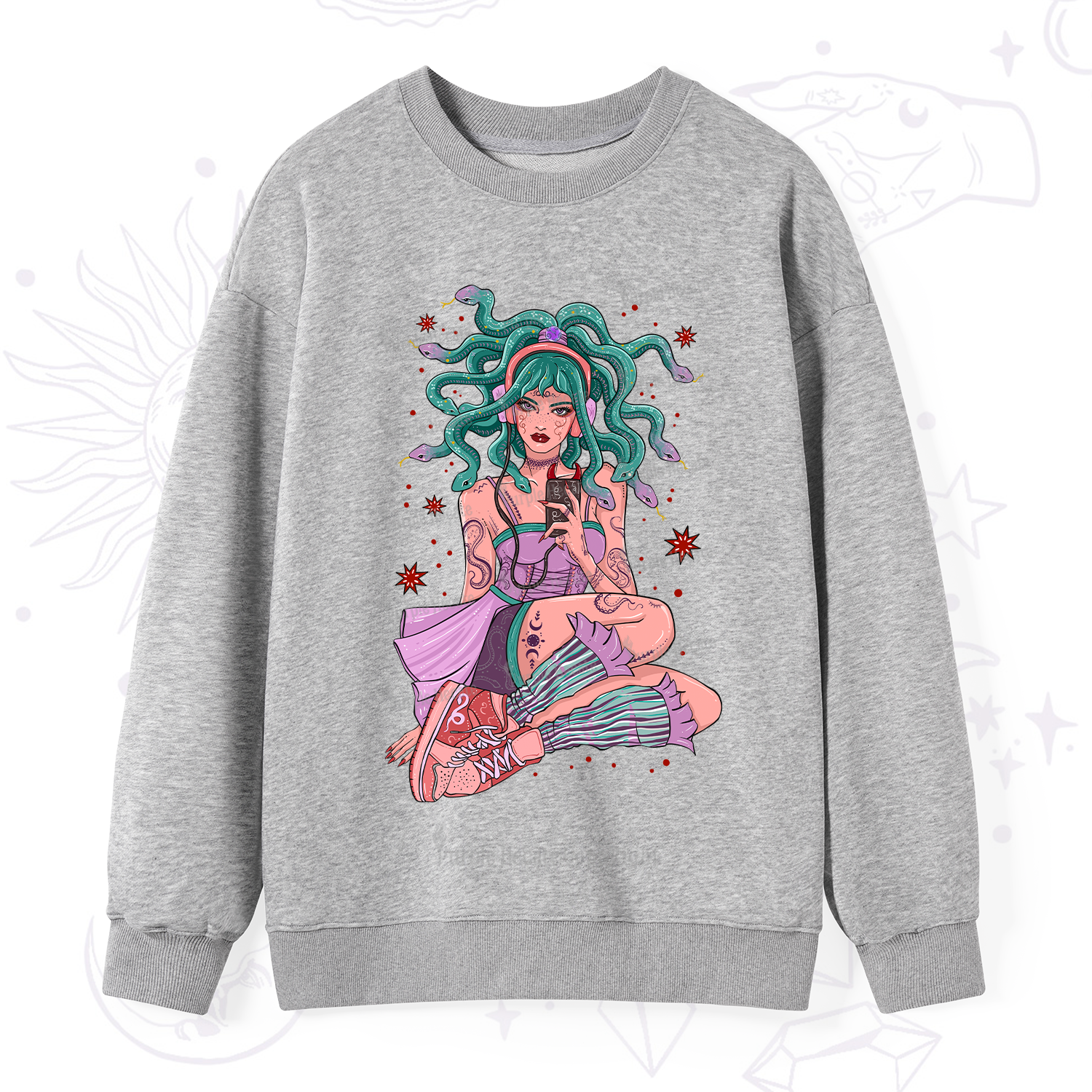 Purplehecate Gorgon Medusa Sweatshirt