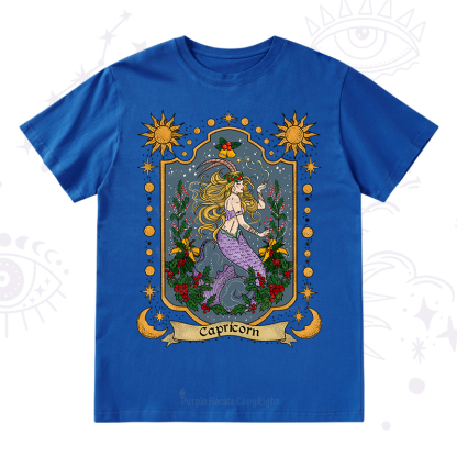 Purplehecate Christmas Capricorn Zodiac T-Shirt