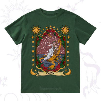 Purplehecate Christmas Scorpio Zodiac T-Shirt