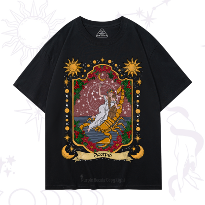 Purplehecate Christmas Scorpio Zodiac T-Shirt