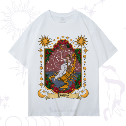Purplehecate Christmas Scorpio Zodiac T-Shirt