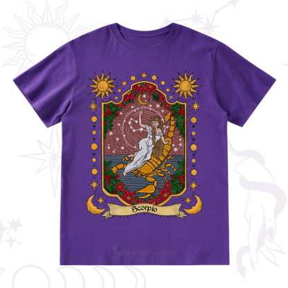 Purplehecate Christmas Scorpio Zodiac T-Shirt