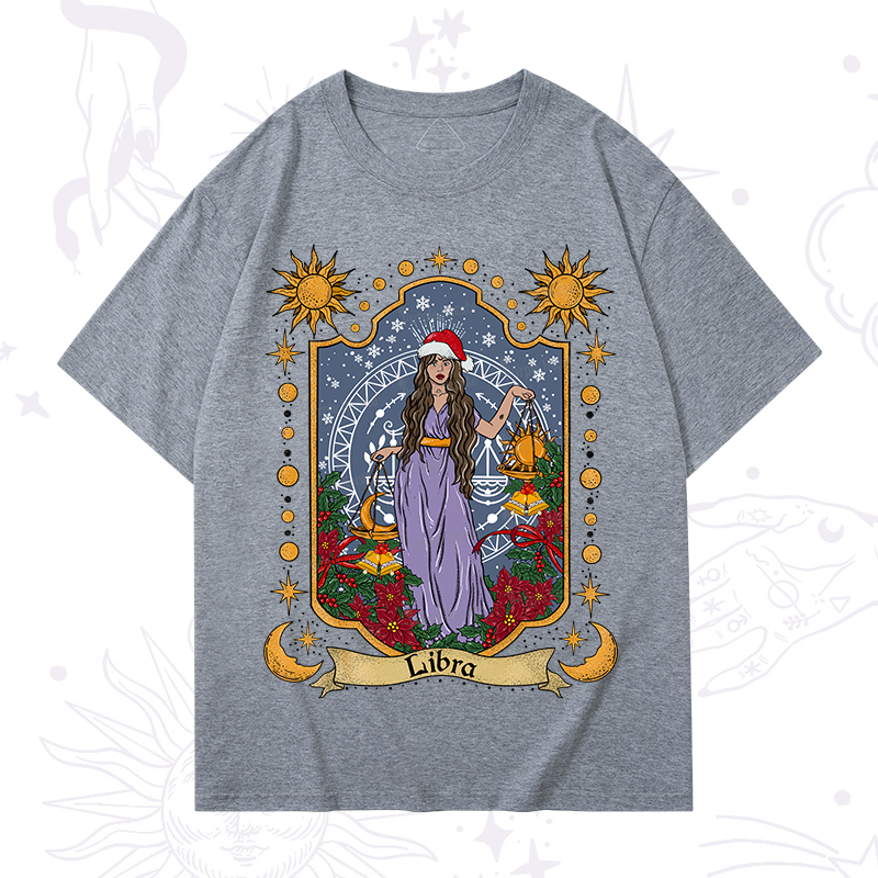 Purplehecate Christmas Libra Zodiac T-Shirt