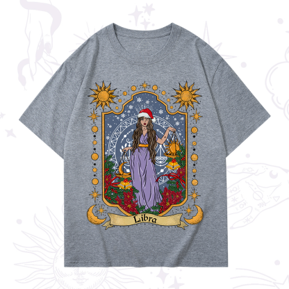 Purplehecate Christmas Libra Zodiac T-Shirt