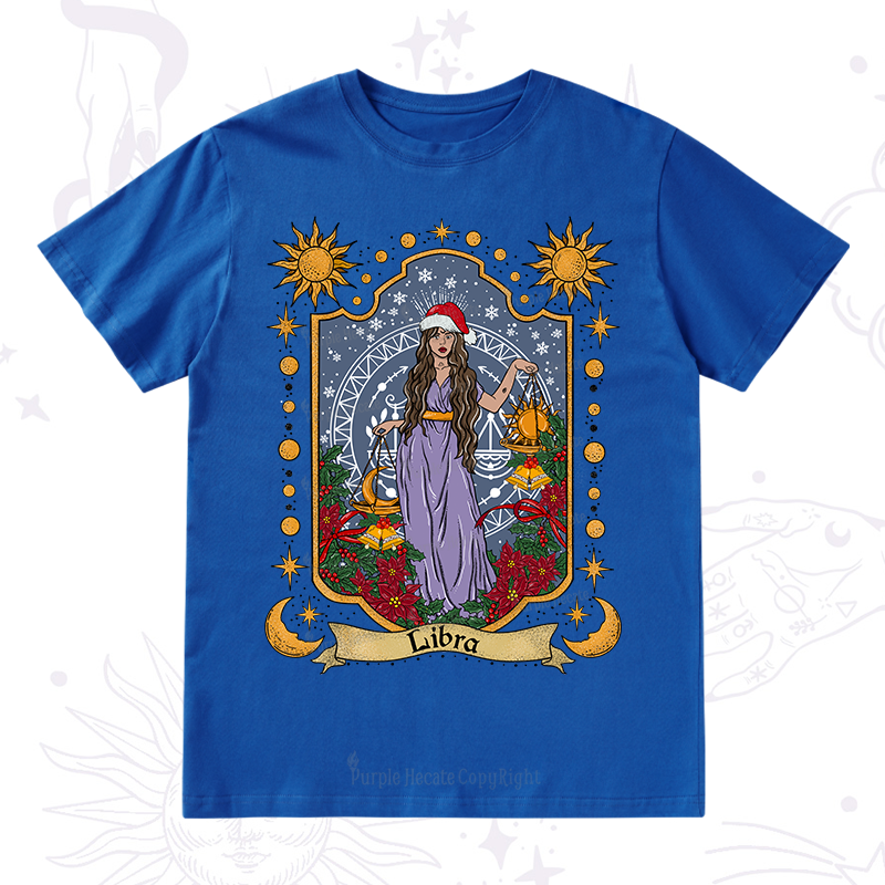 Purplehecate Christmas Libra Zodiac T-Shirt