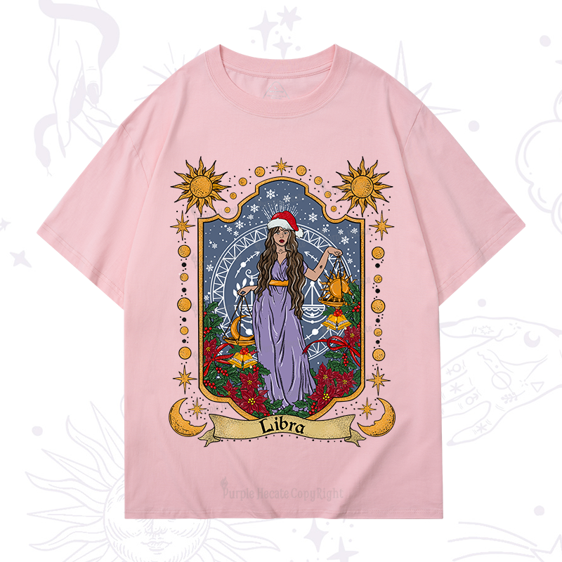 Purplehecate Christmas Libra Zodiac T-Shirt