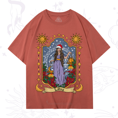 Purplehecate Christmas Libra Zodiac T-Shirt