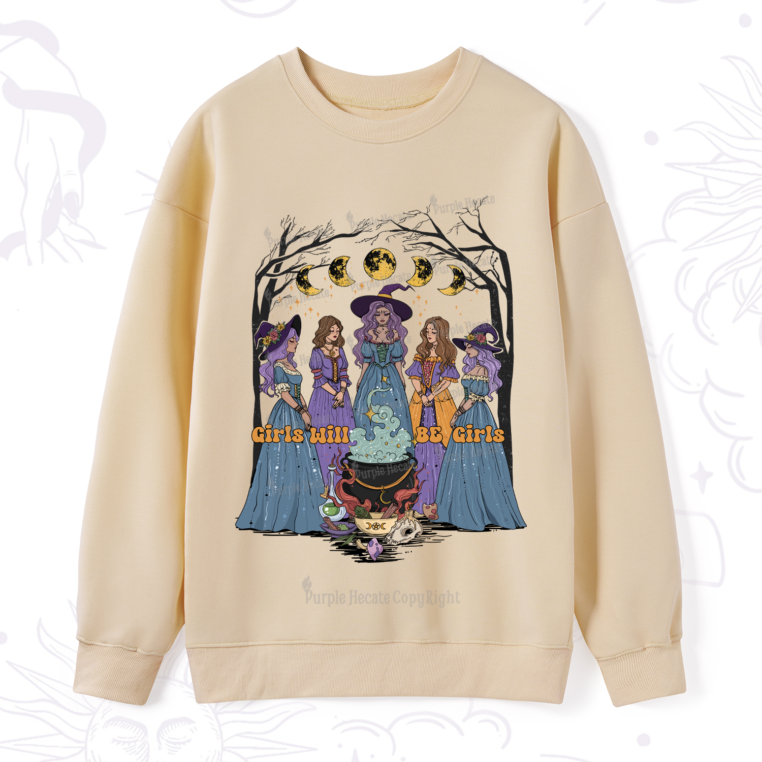 Purplehecate Girls Will Be Girls Sweatshirt