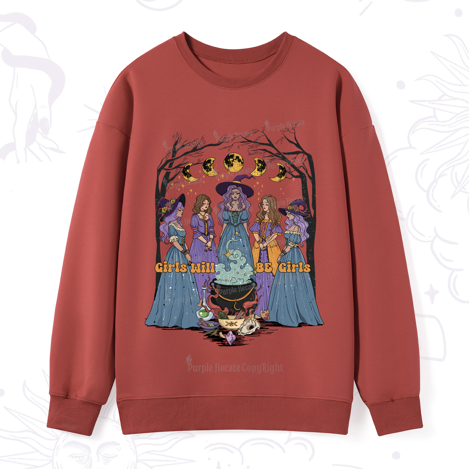 Purplehecate Girls Will Be Girls Sweatshirt