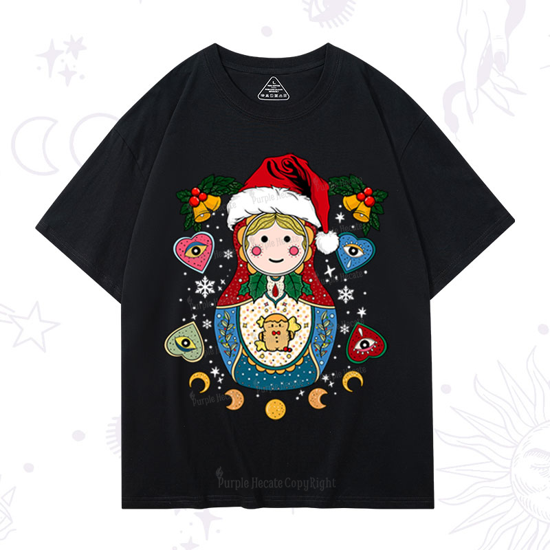 Purplehecate Christmas Nesting Doll T-Shirt