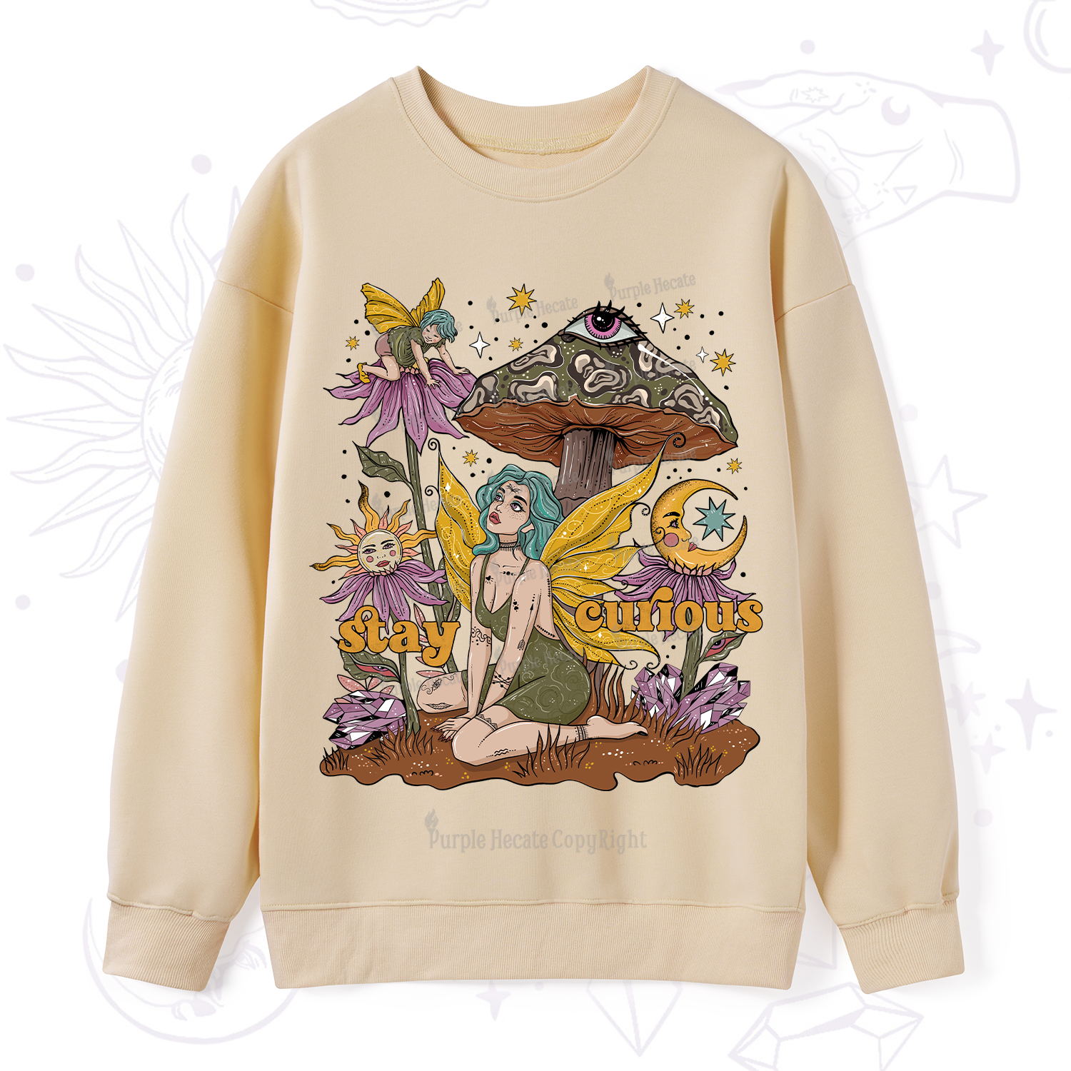 Purplehecate Stay Curious Sweatshirt