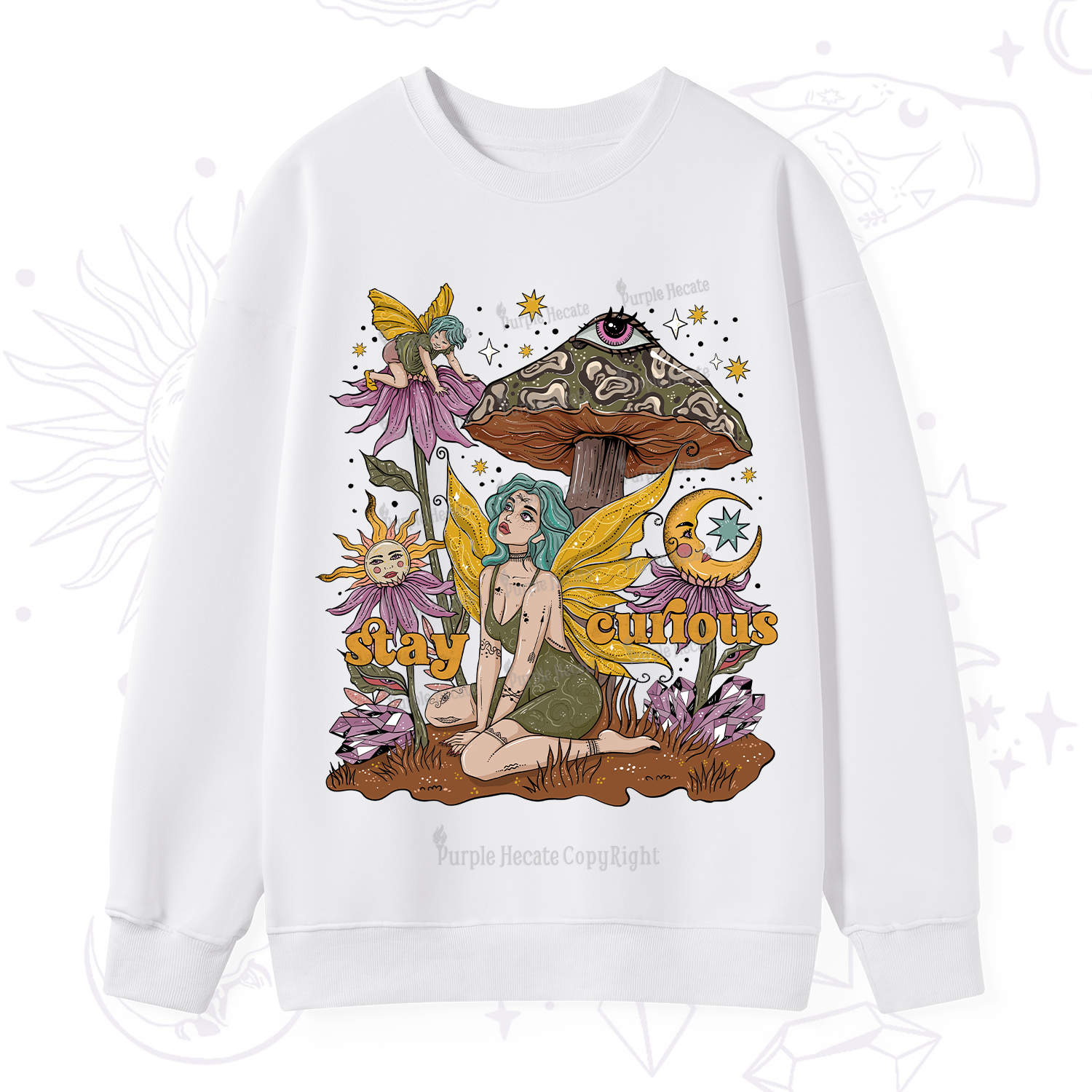 Purplehecate Stay Curious Sweatshirt