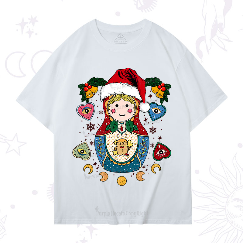 Purplehecate Christmas Nesting Doll T-Shirt