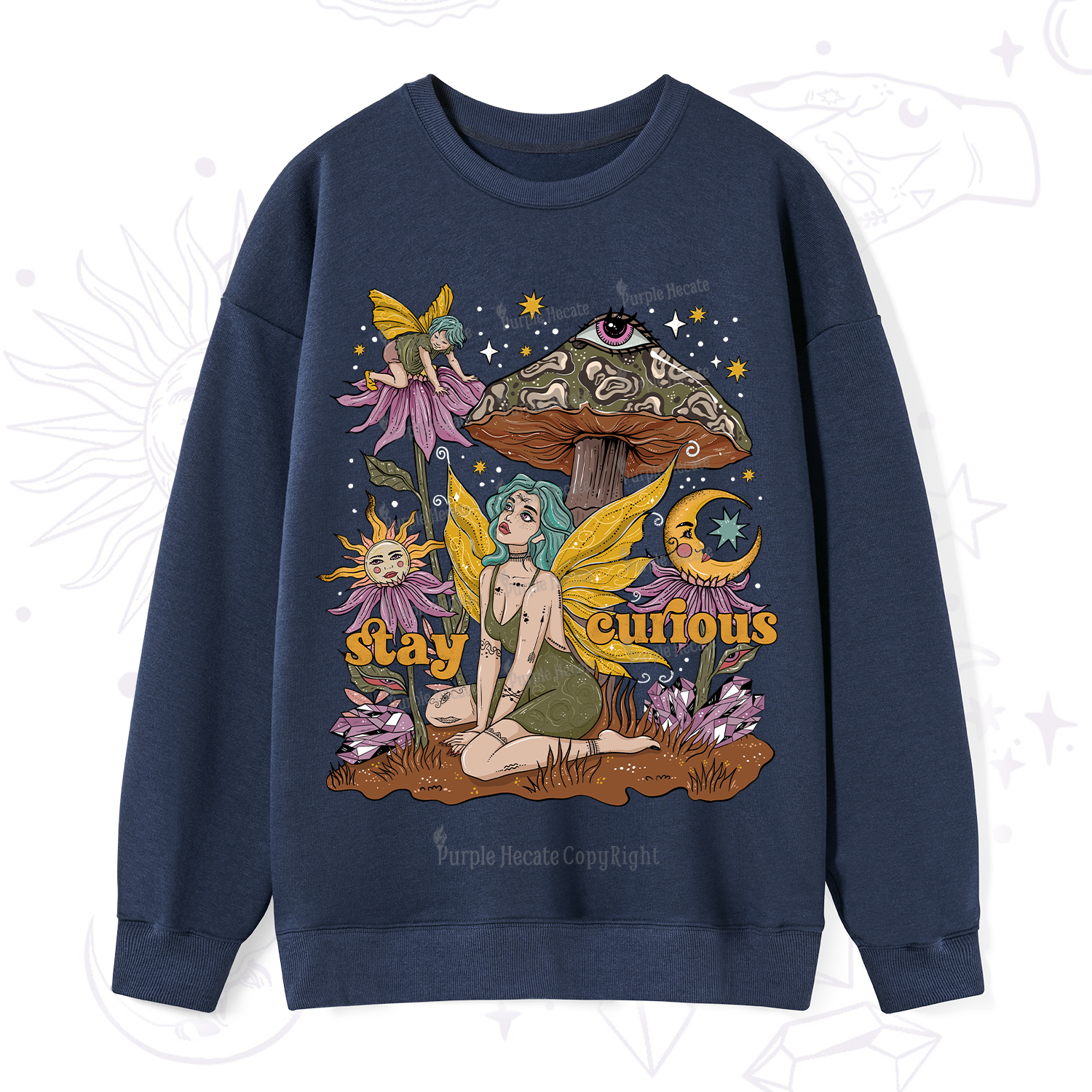 Purplehecate Stay Curious Sweatshirt