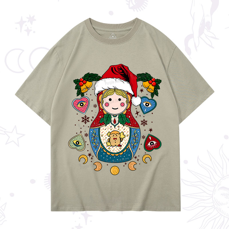 Purplehecate Christmas Nesting Doll T-Shirt