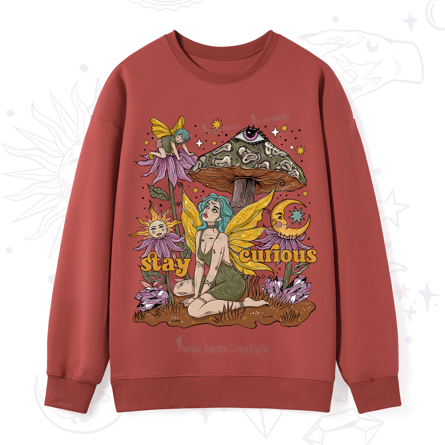 Purplehecate Stay Curious Sweatshirt