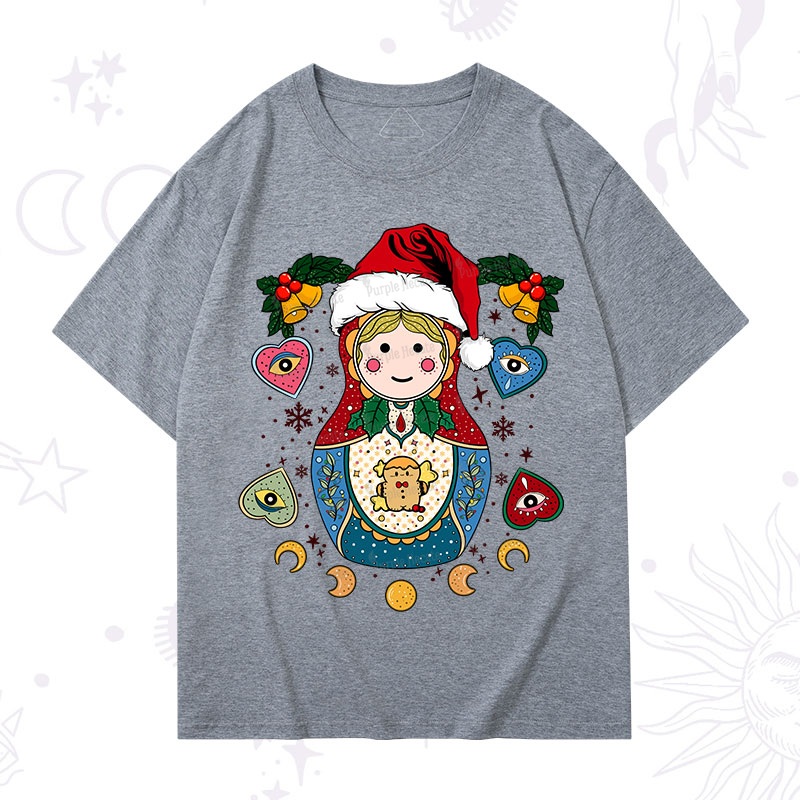 Purplehecate Christmas Nesting Doll T-Shirt