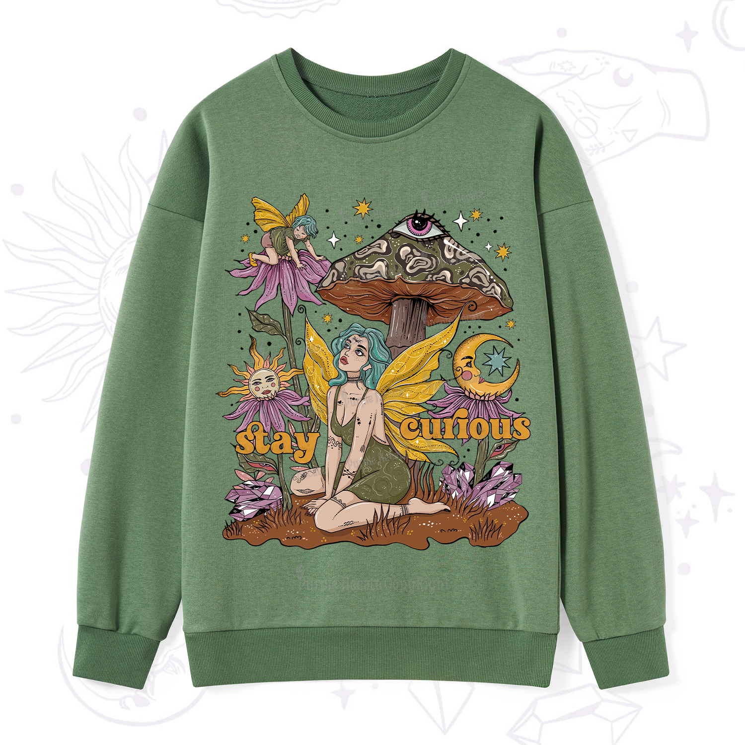 Purplehecate Stay Curious Sweatshirt