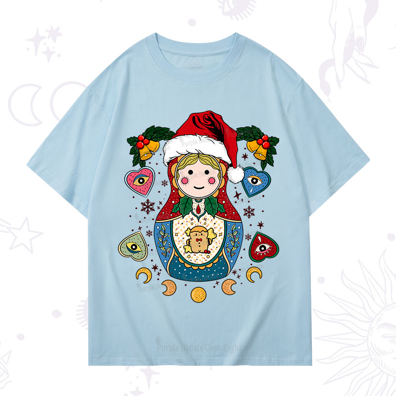 Purplehecate Christmas Nesting Doll T-Shirt