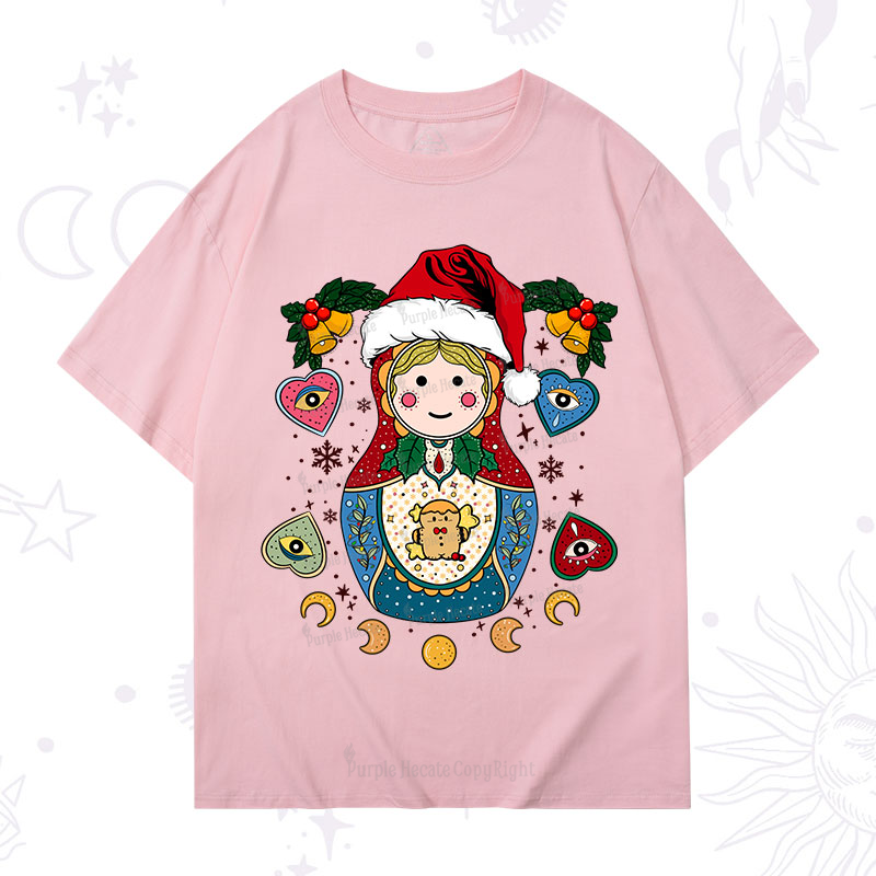 Purplehecate Christmas Nesting Doll T-Shirt