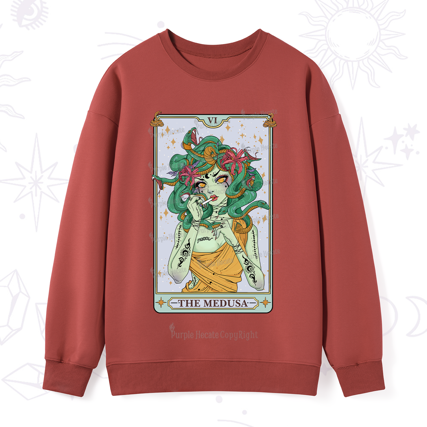 Purplehecate The Medusa Tarot Sweatshirt