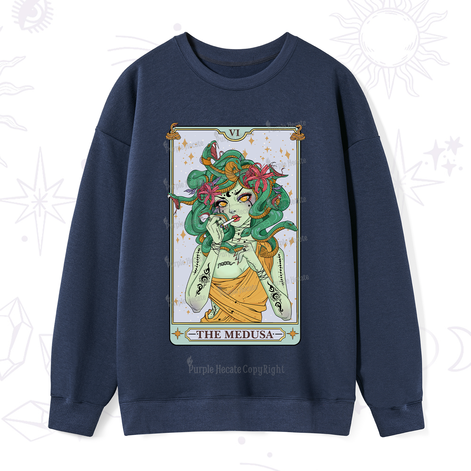 Purplehecate The Medusa Tarot Sweatshirt