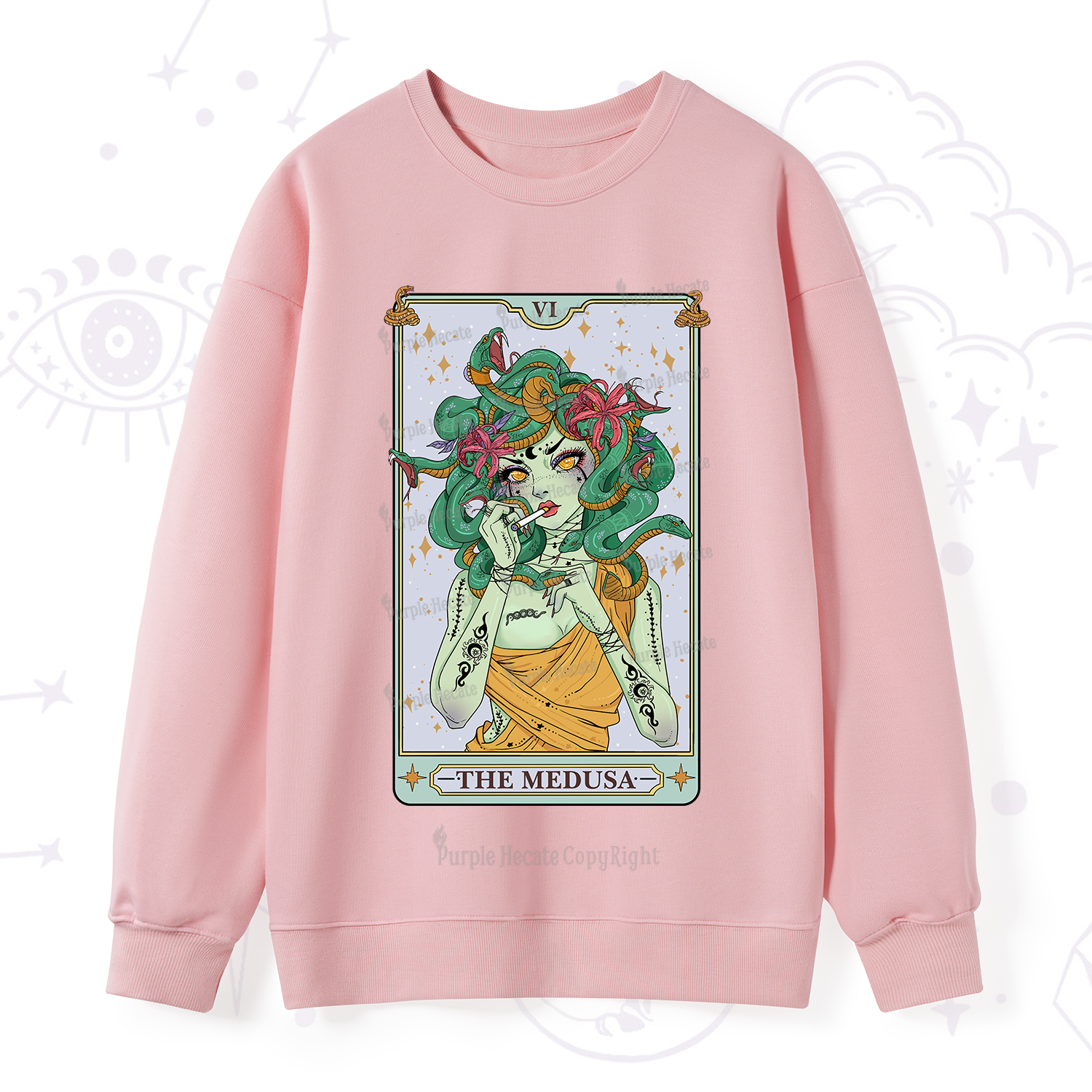 Purplehecate The Medusa Tarot Sweatshirt