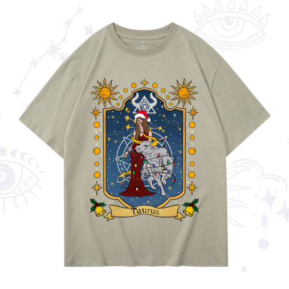 Purplehecate Christmas Taurus Zodiac T-Shirt