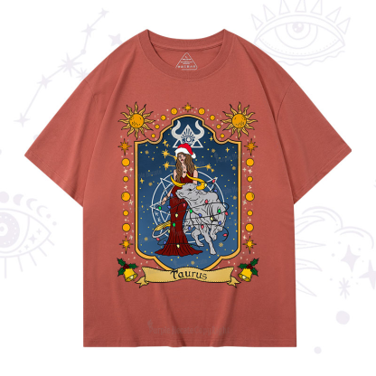Purplehecate Christmas Taurus Zodiac T-Shirt
