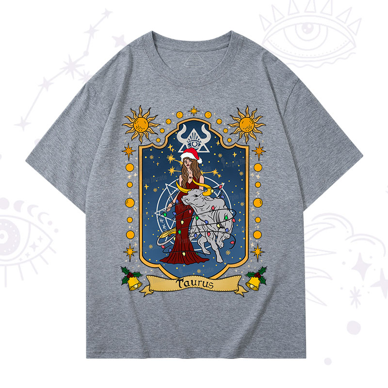 Purplehecate Christmas Taurus Zodiac T-Shirt