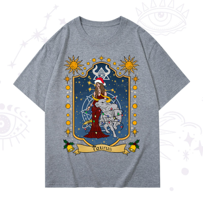 Purplehecate Christmas Taurus Zodiac T-Shirt