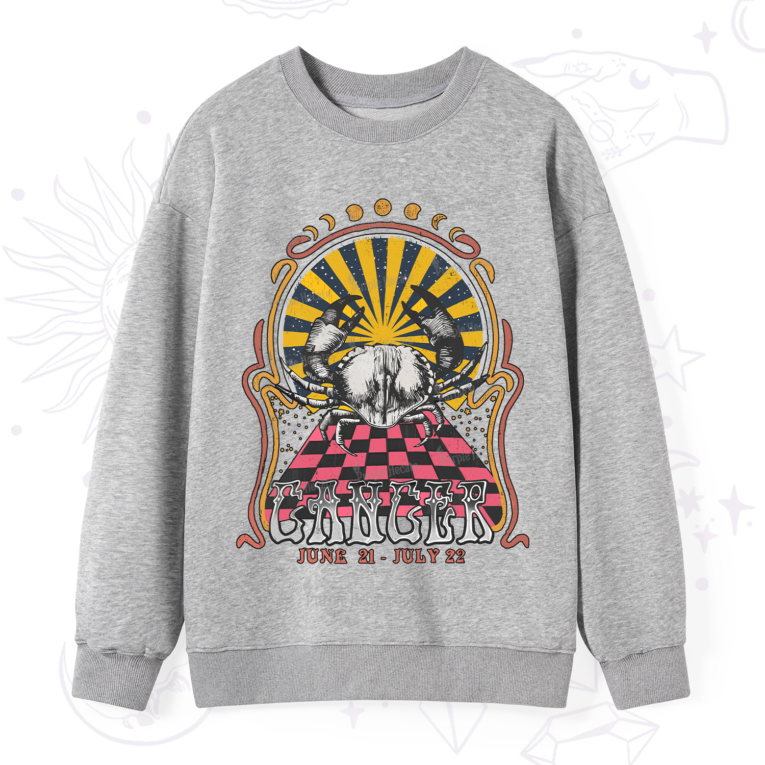 Purplehecate Cancer Crew Zodiac Sweatshirt