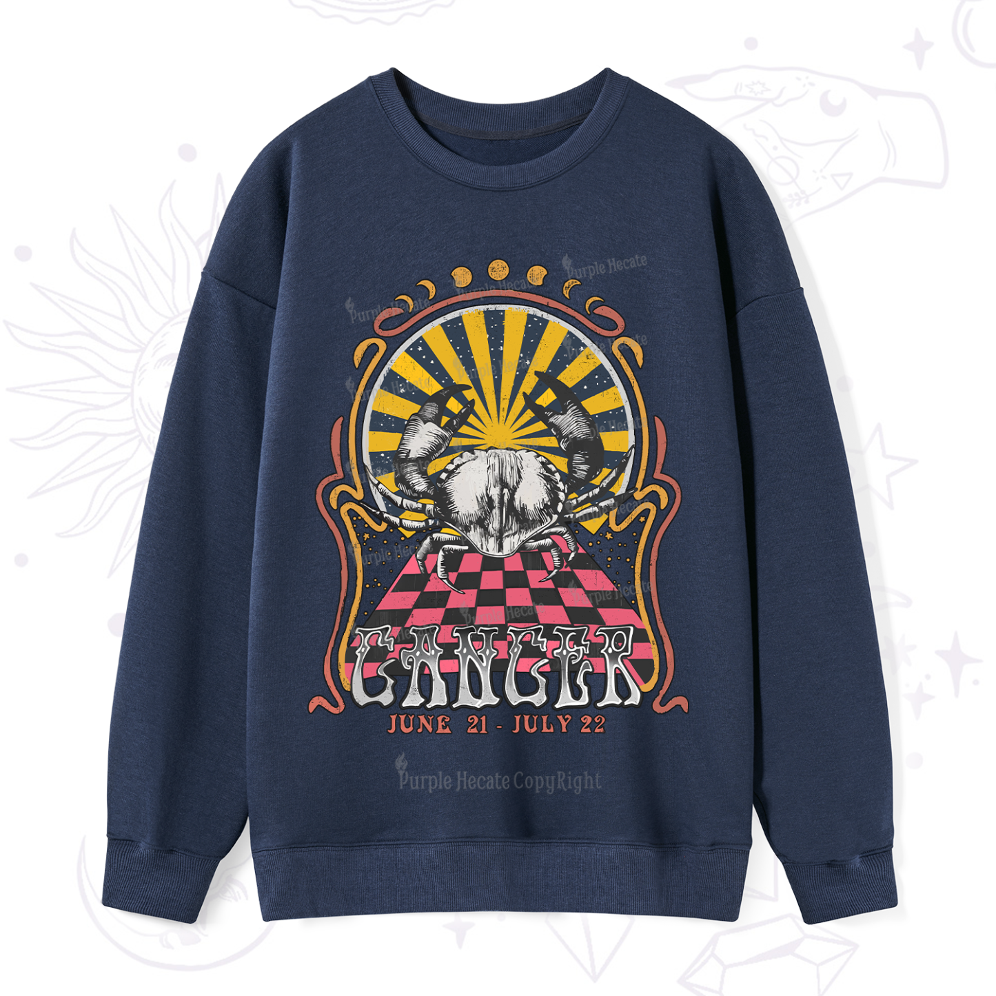Purplehecate Cancer Crew Zodiac Sweatshirt