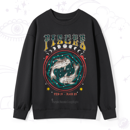 Purplehecate Pisces Crew Zodiac Sweatshirt
