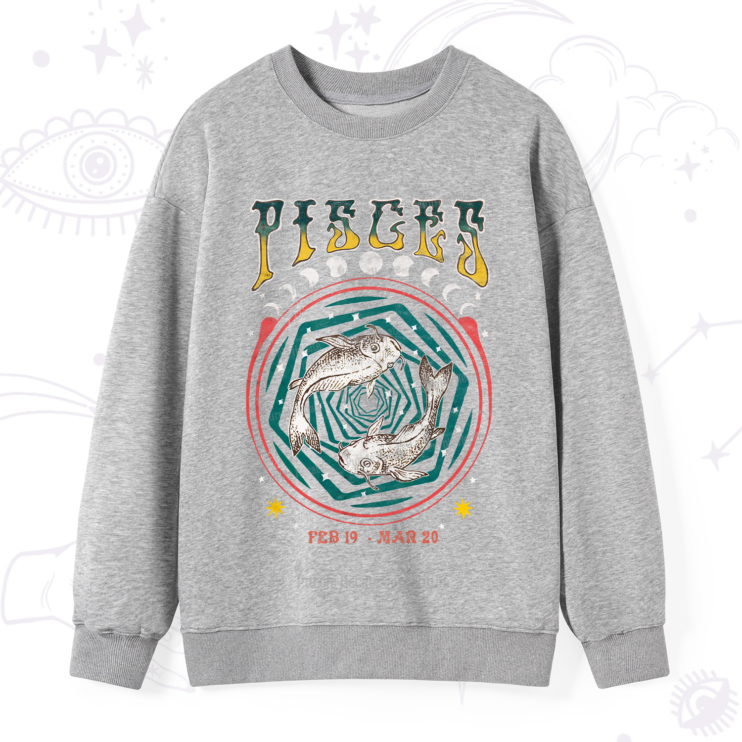Purplehecate Pisces Crew Zodiac Sweatshirt