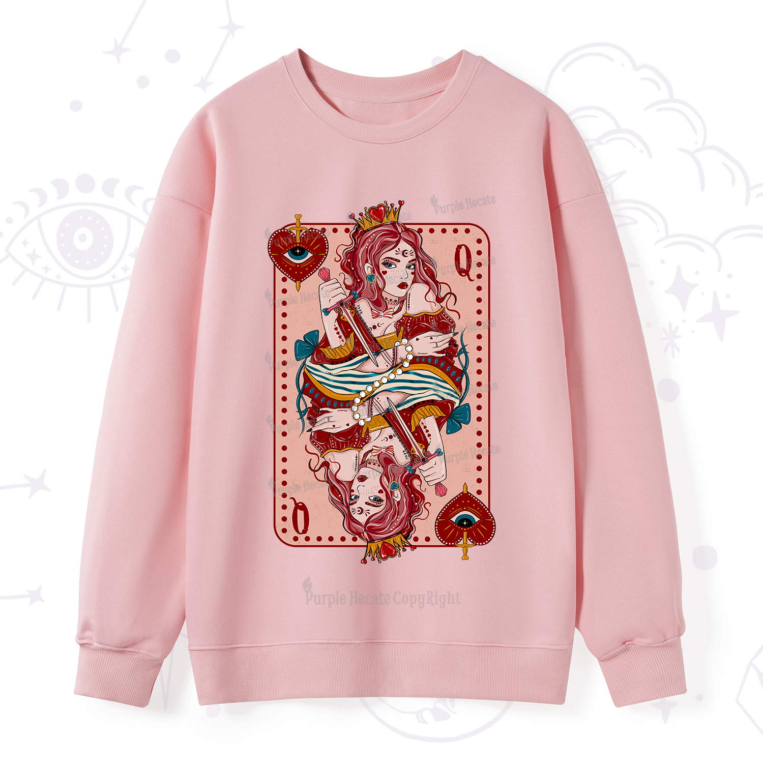 Purplehecate Queen of Hearts Sweatshirt