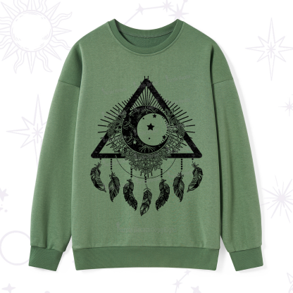 Purplehecate Starry Moon Dreamcatcher Sweatshirt