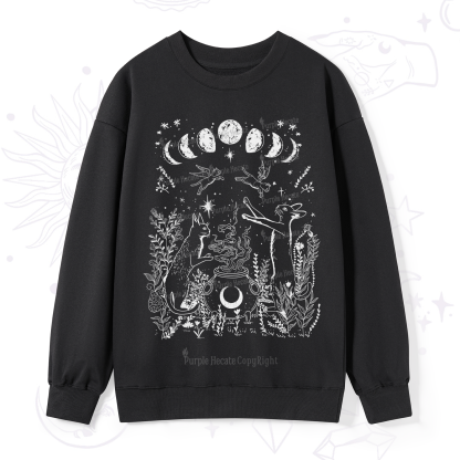 Purplehecate Celestial Cat Sweatshirt