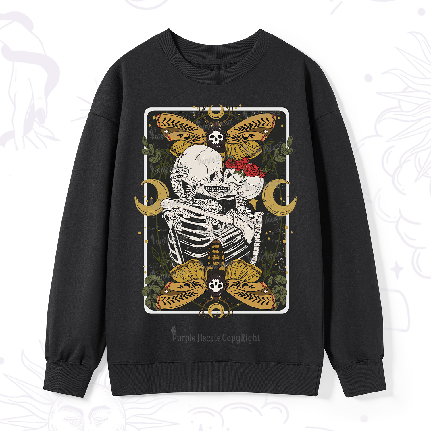 Purplehecate Deathless Moonlit Love Sweatshirt