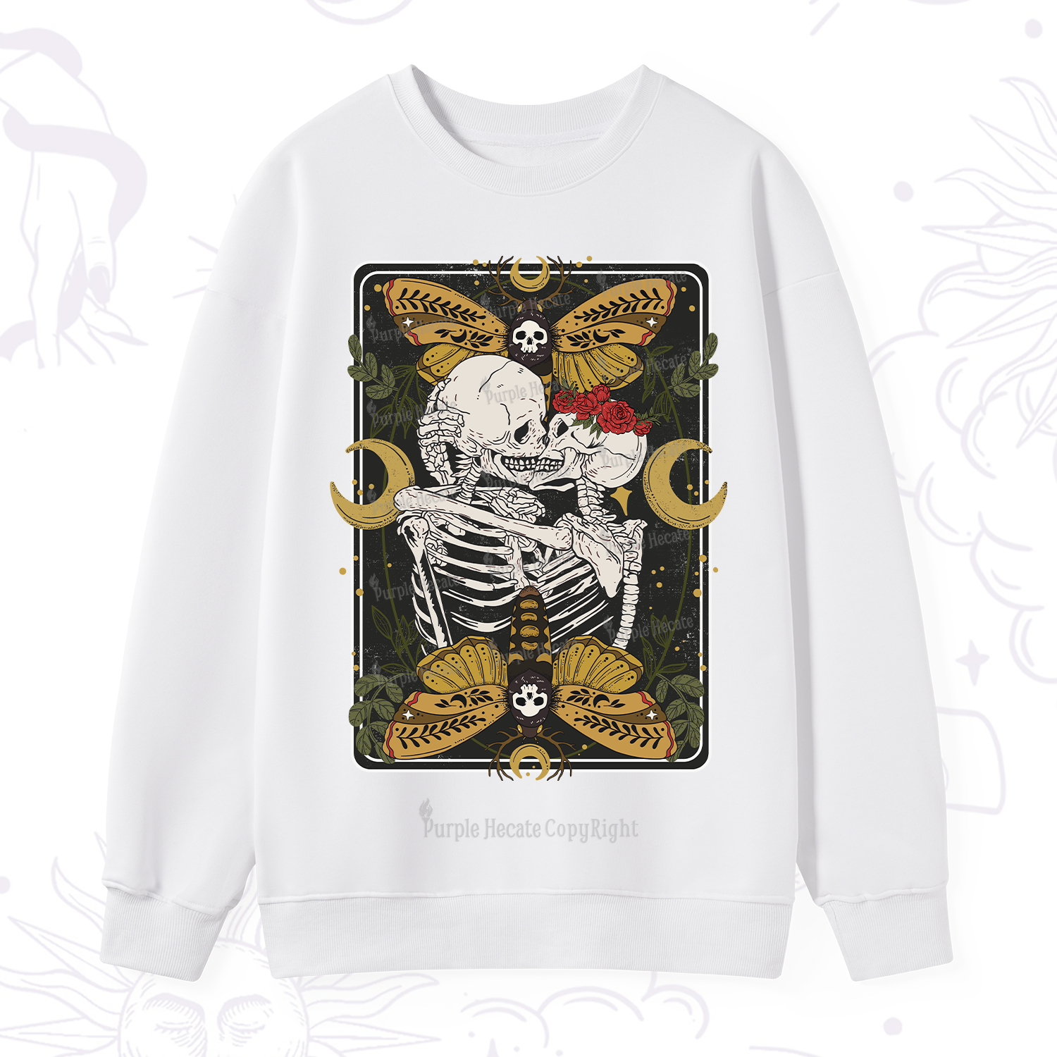 Purplehecate Deathless Moonlit Love Sweatshirt