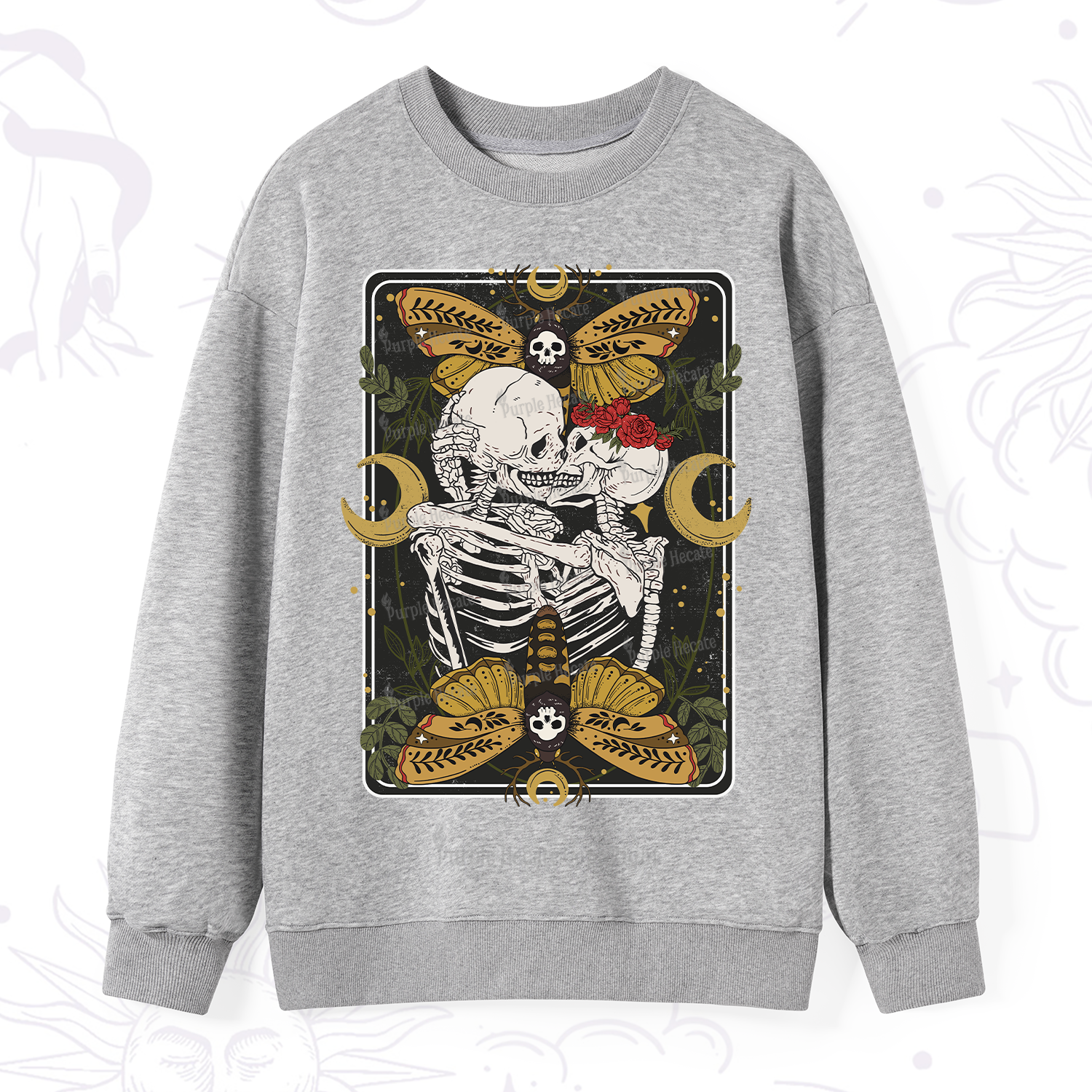 Purplehecate Deathless Moonlit Love Sweatshirt
